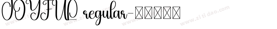 JOYFUL regular字体转换
